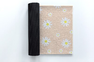 Außentürmatte vor der Tür Florales Motiv