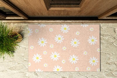 Außentürmatte vor der Tür Florales Motiv