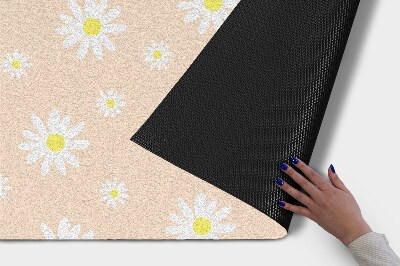 Außentürmatte vor der Tür Florales Motiv