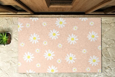 Außentürmatte vor der Tür Florales Motiv