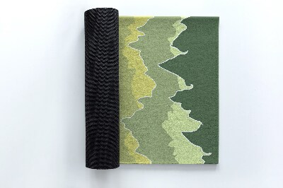 Outdoor-Türmatte vor der Tür Abstrakte Berge