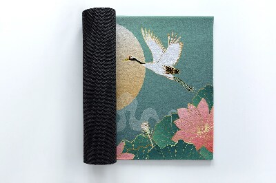 Eingangsmatte Blumen und Vögel