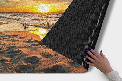 Matten für draußen Dämmerung am Strand