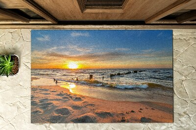 Matten für draußen Dämmerung am Strand