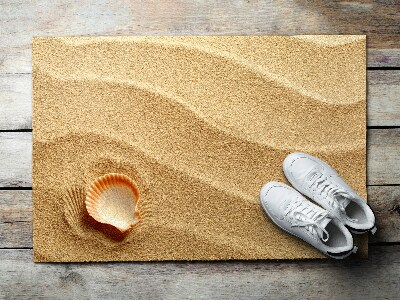 Matten für den Außenbereich vor der Tür Muscheln am Strand