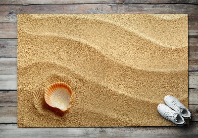 Matten für den Außenbereich vor der Tür Muscheln am Strand