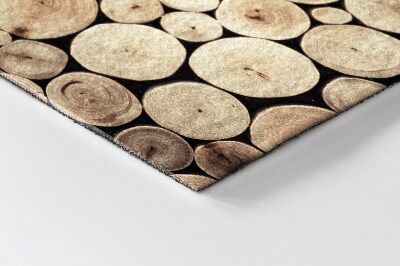 Matten für den Außenbereich vor der Tür Holzstapel
