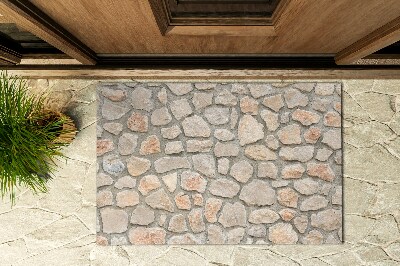 Matten für draußen Steinmauer