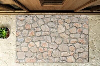 Matten für draußen Steinmauer