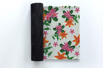 Außenmatten vor der Tür Florales Motiv