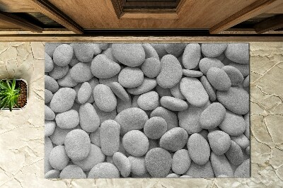 Große Matte für draußen Strand mit Steinen