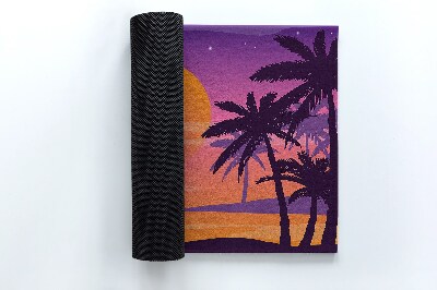 Große Matte für den Außenbereich Exotischer Strand