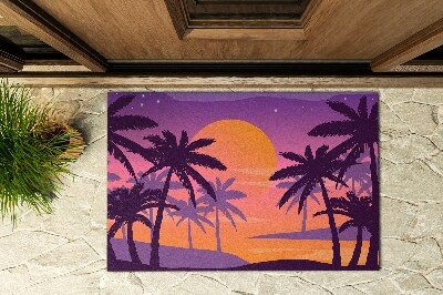 Große Matte für den Außenbereich Exotischer Strand