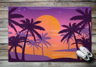 Große Matte für den Außenbereich Exotischer Strand