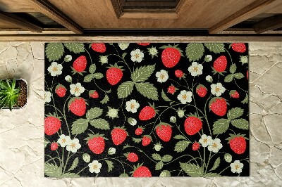 Große Outdoor-Fußmatte Erdbeerfrucht