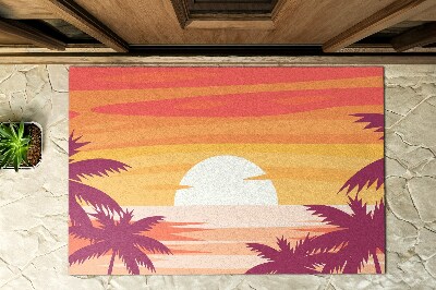 Große Outdoor-Fußmatte Paradiesische Küste