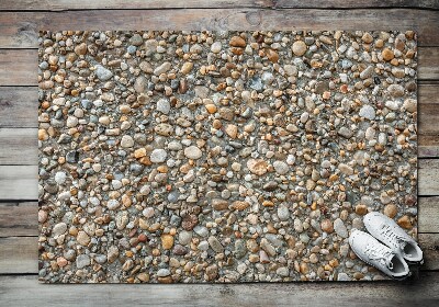 Große Outdoor-Fußmatte Felsiger Strand