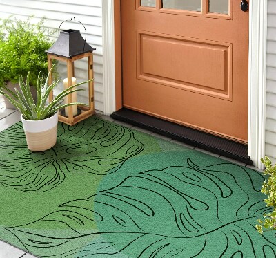 Outdoor-Türmatte vor der Tür Die Monstera geht
