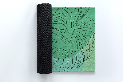 Outdoor-Türmatte vor der Tür Die Monstera geht