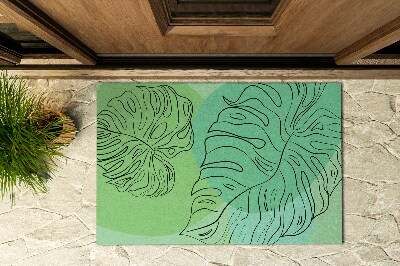 Outdoor-Türmatte vor der Tür Die Monstera geht