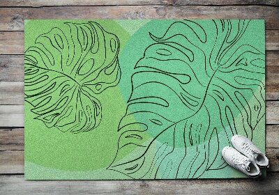Outdoor-Türmatte vor der Tür Die Monstera geht