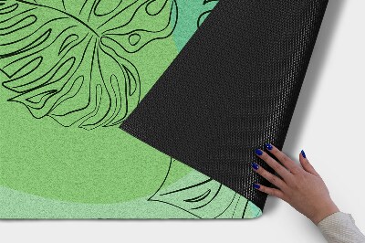 Outdoor-Türmatte vor der Tür Die Monstera geht