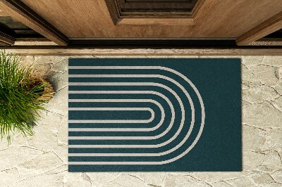 Outdoor-Türmatte vor der Tür Geometrische Muster