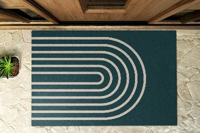 Outdoor-Türmatte vor der Tür Geometrische Muster