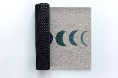 Outdoor-Türmatte vor der Tür Mond-Muster