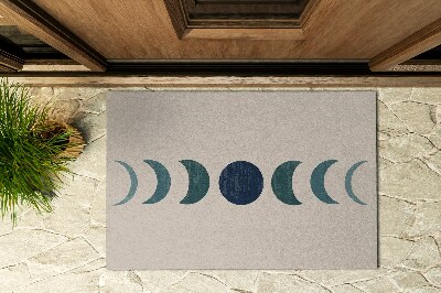 Outdoor-Türmatte vor der Tür Mond-Muster