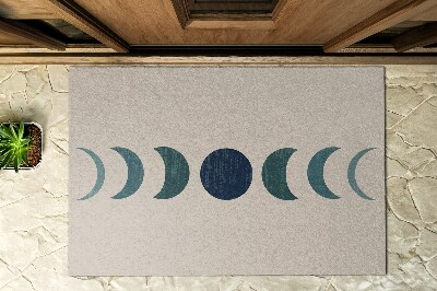 Outdoor-Türmatte vor der Tür Mond-Muster