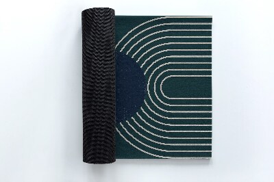 Outdoor-Türmatte vor der Tür Kreisförmige Geometrie