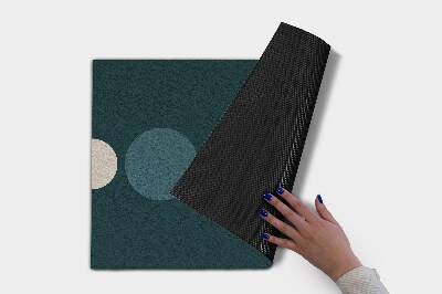 Outdoor-Türmatte vor der Tür Kreisförmige Geometrie