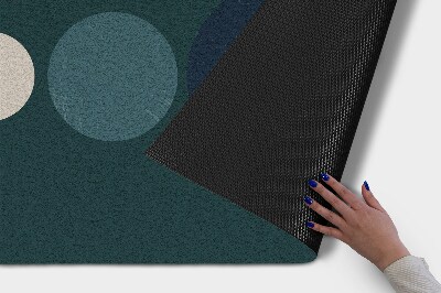 Outdoor-Türmatte vor der Tür Kreisförmige Geometrie