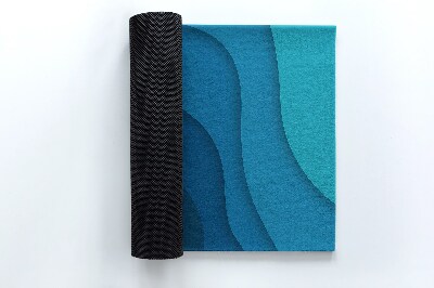 Eingangsmatte Schattierungen von Blau