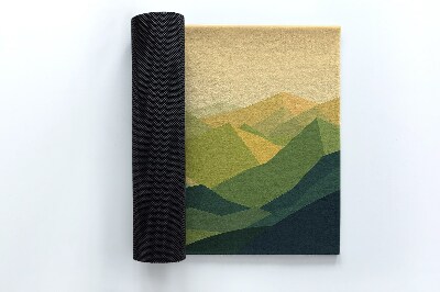 Matten für den Außenbereich vor der Tür Geometrische Berge
