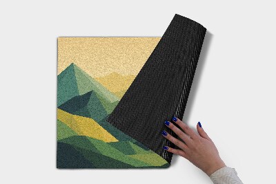 Matten für den Außenbereich vor der Tür Geometrische Berge