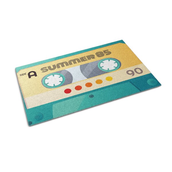 Matten für den Außenbereich vor der Tür Retro Kassette Sommer