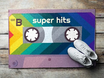 Matten für den Außenbereich vor der Tür Retro-Superhits-Kassette