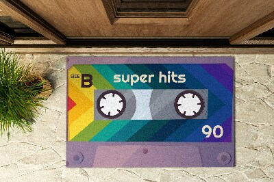 Matten für den Außenbereich vor der Tür Retro-Superhits-Kassette