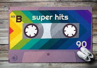 Matten für den Außenbereich vor der Tür Retro-Superhits-Kassette