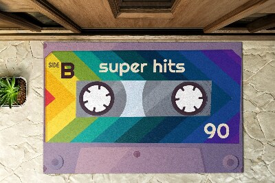 Matten für den Außenbereich vor der Tür Retro-Superhits-Kassette