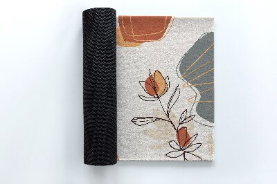 Türmatten vor dem Eingang Geometrische Blumen