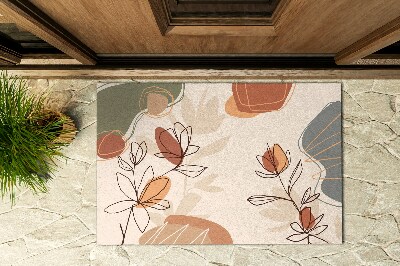 Türmatten vor dem Eingang Geometrische Blumen