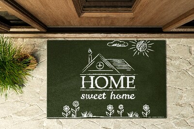 Outdoor-Türmatte vor der Tür Süßes Zuhause