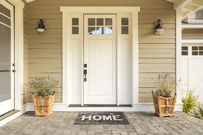 Outdoor-Türmatte vor der Tür Zuhause