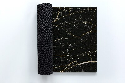 Outdoor-Türmatte vor der Tür Schwarzer Marmor