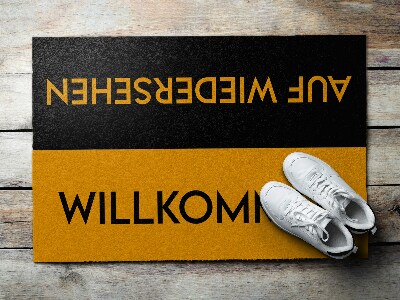 Matten für draußen Willkommen auf Wiedersehen