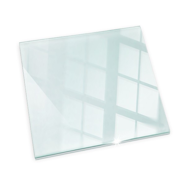 Transparente Glasplatten für Kamin