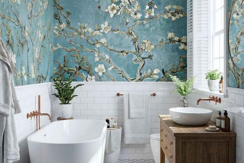 Badezimmertapete